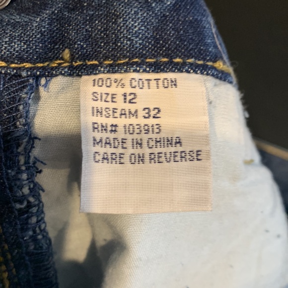 NWT Haik’s ladies dungaree jeans size 12, inseam 32”. - Picture 8 of 8